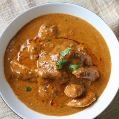 Mantra India signature dishes Chicken Tikka MasalaLamb Rogan JoshTandoori Salmon